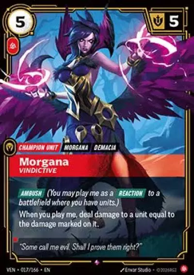 Morgana Vindictive VEN-017-p Promotional Cards Riftbound card